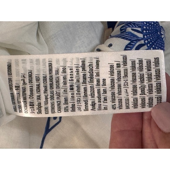 FARM RIO Blu Maxi Dress Blue White - Picture 4 of 6